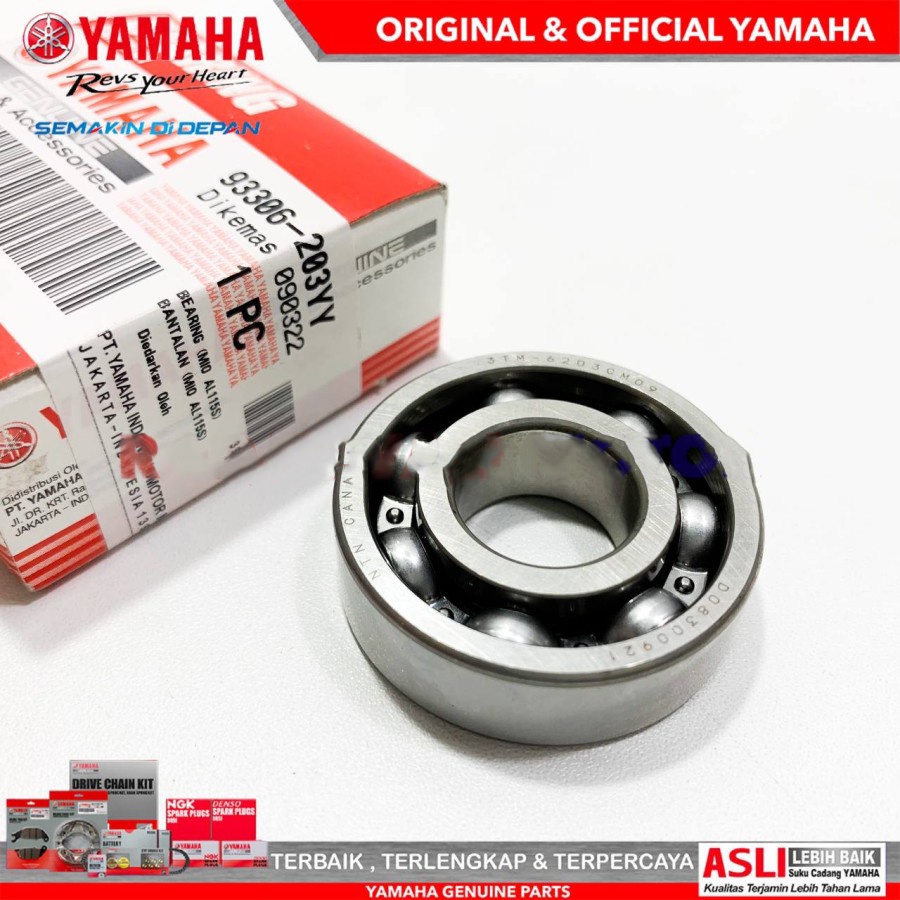 LAHER BEARING 6203 ASLI ORIGINAL YAMAHA