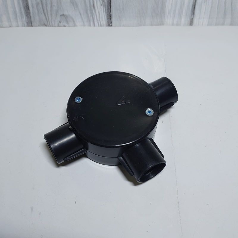 Tdus T Dus Pipa Listrik 20mm Cabang 3 T Dos 20 mm - Hitam