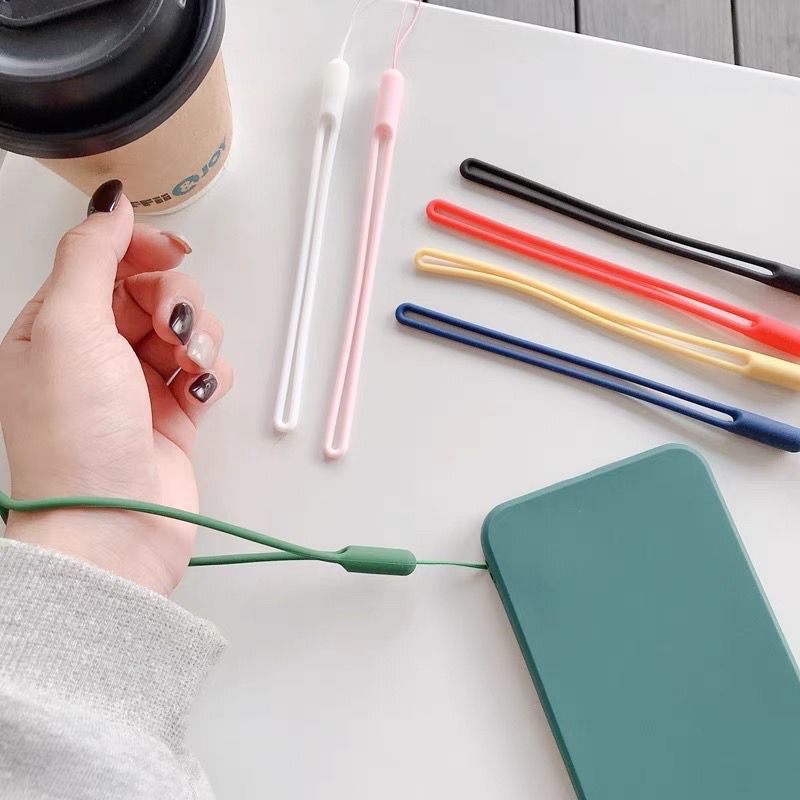 Tali Gantungan Pendek Bahan Silikon Macaron Tali Lanyard HP gantungan kunci mobil Tali Gantungan Pendek Bahan Silikon Macaron Tali Lanyard HP 20cm