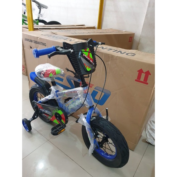 Sepeda Anak Sepeda BMX 12 inch MONTANA ( BAN JUMBO 3.0 ) ( Biru / Blue )