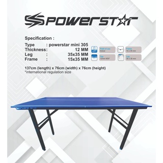 Meja Pingpong Mini Powerstar 305 Mini Tennis Table
