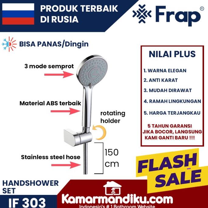 Frap handshower set IF 303 shower 3 mode semprotan garansi 5 tahun paling rame