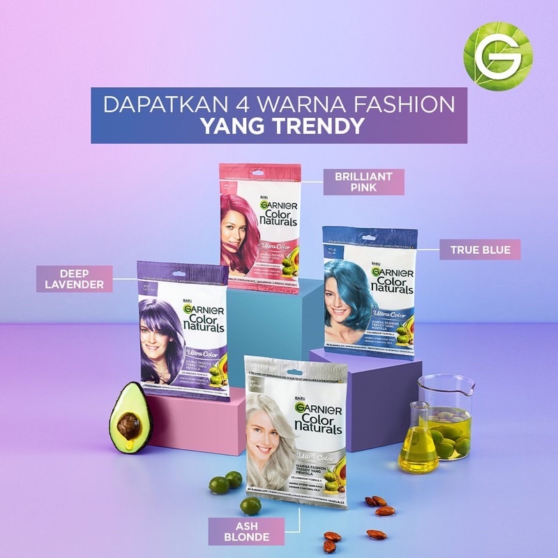 Garnier Color Naturals Pastel Color - Pewarna Rambut Cat Rambut Garnier