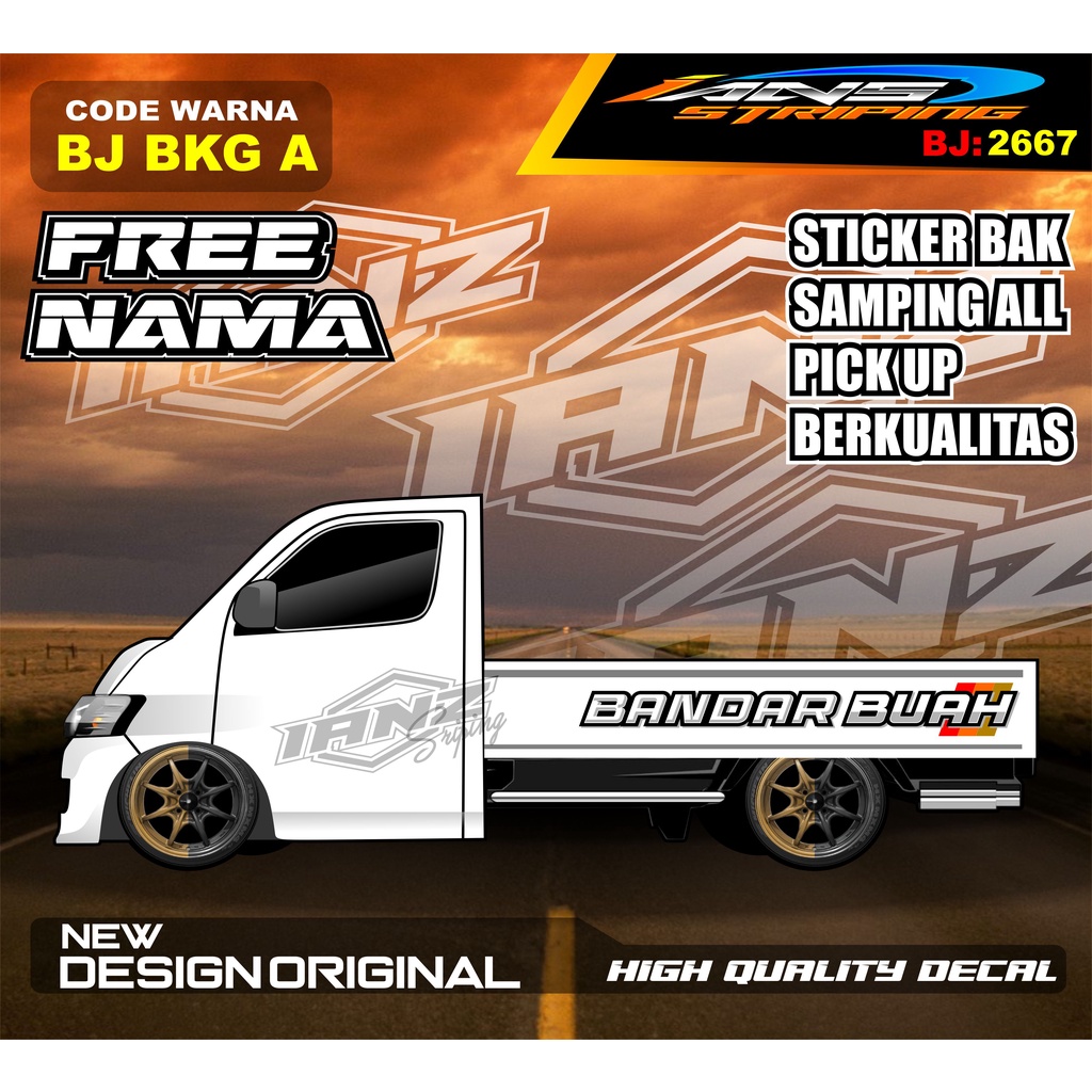 DECAL STICKER TULISAN BAK SAMPING  GRANMAX PICK UP / STICKER BAK SAMPING GRANMAX / DECAL STICKER GRANMAX PICK UP