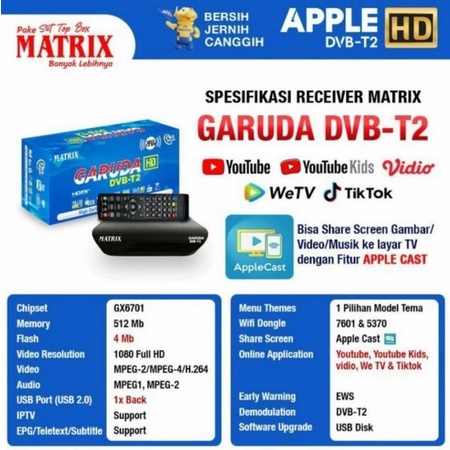 READY STOCK STB SET TOP REEBOX DVB T2 TEV TABUNG/TV LED FULL HD