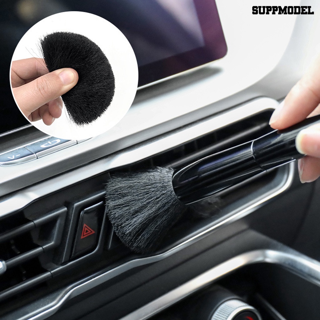 [SM] 2pcs/set Detailing Brush Sikat Penghilang Debu Ventilasi Ac Mobil Kepadatan Tinggi Ultra Lembut Untuk Mobil