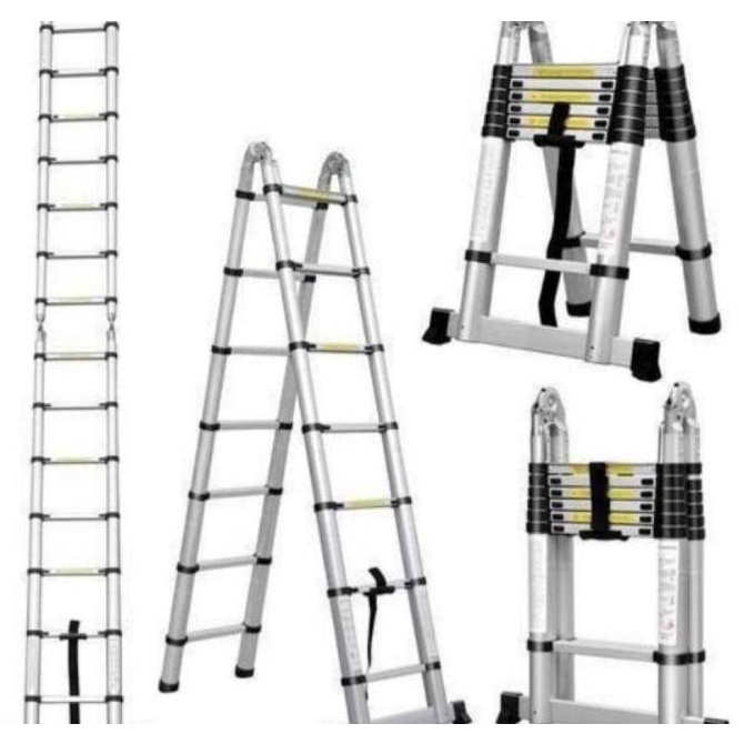 Jld Tangga Double 10 Meter Tangga Lipat Teleskopik Top Quality Storyentya