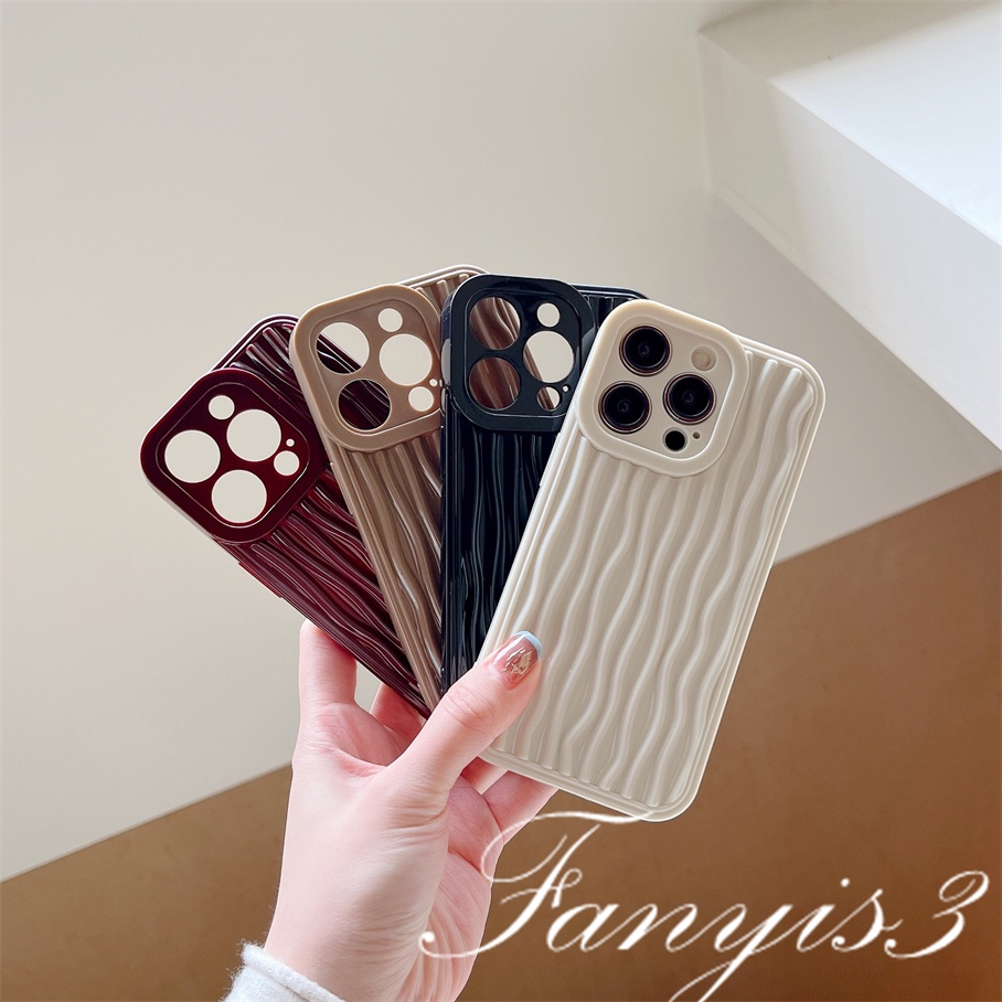 Compatible For iPhone 14 13 12 11 Pro Max X XR Xs Max 14 13 12 11 Soft Case Pelindung Bahan Plush Warna Solid Untuk