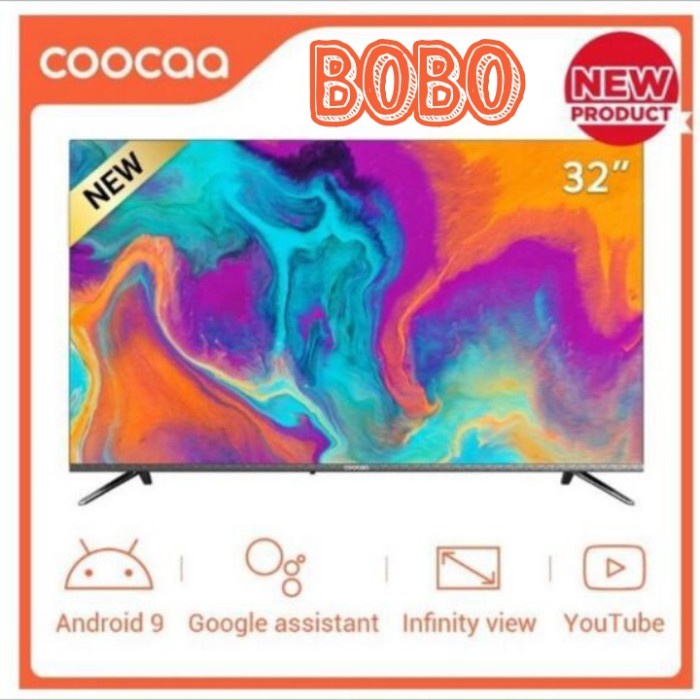 COOCAA LED TV 32S6G-32 INCH SMART ANDROID GOOGLE BLUETOOTH NEW 2020 ORIGINAL
