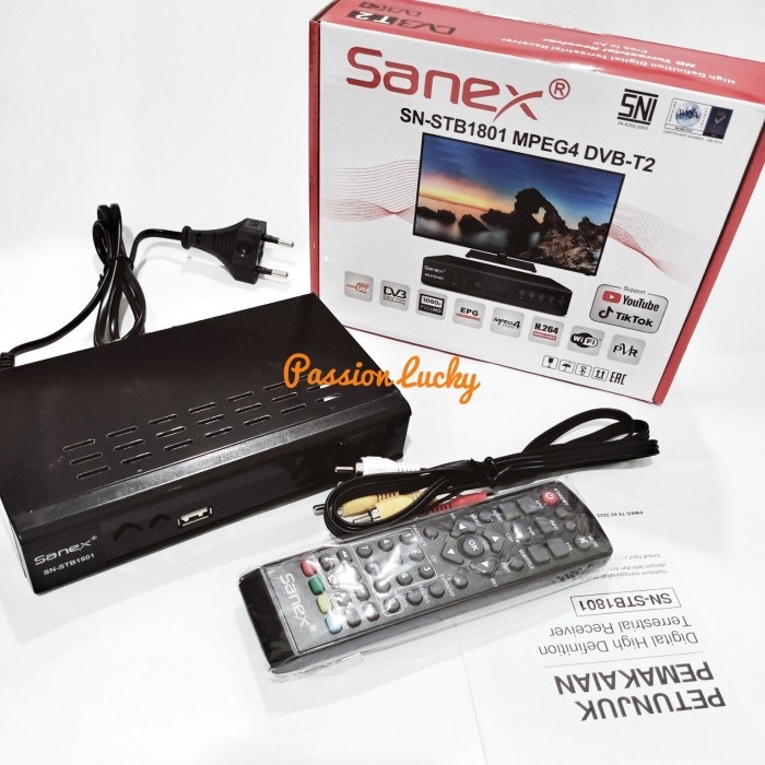 DIGITAL SET BOX TOP TV SANEX DVB T2 MPEG4 WIFI/STB YOUTUBE