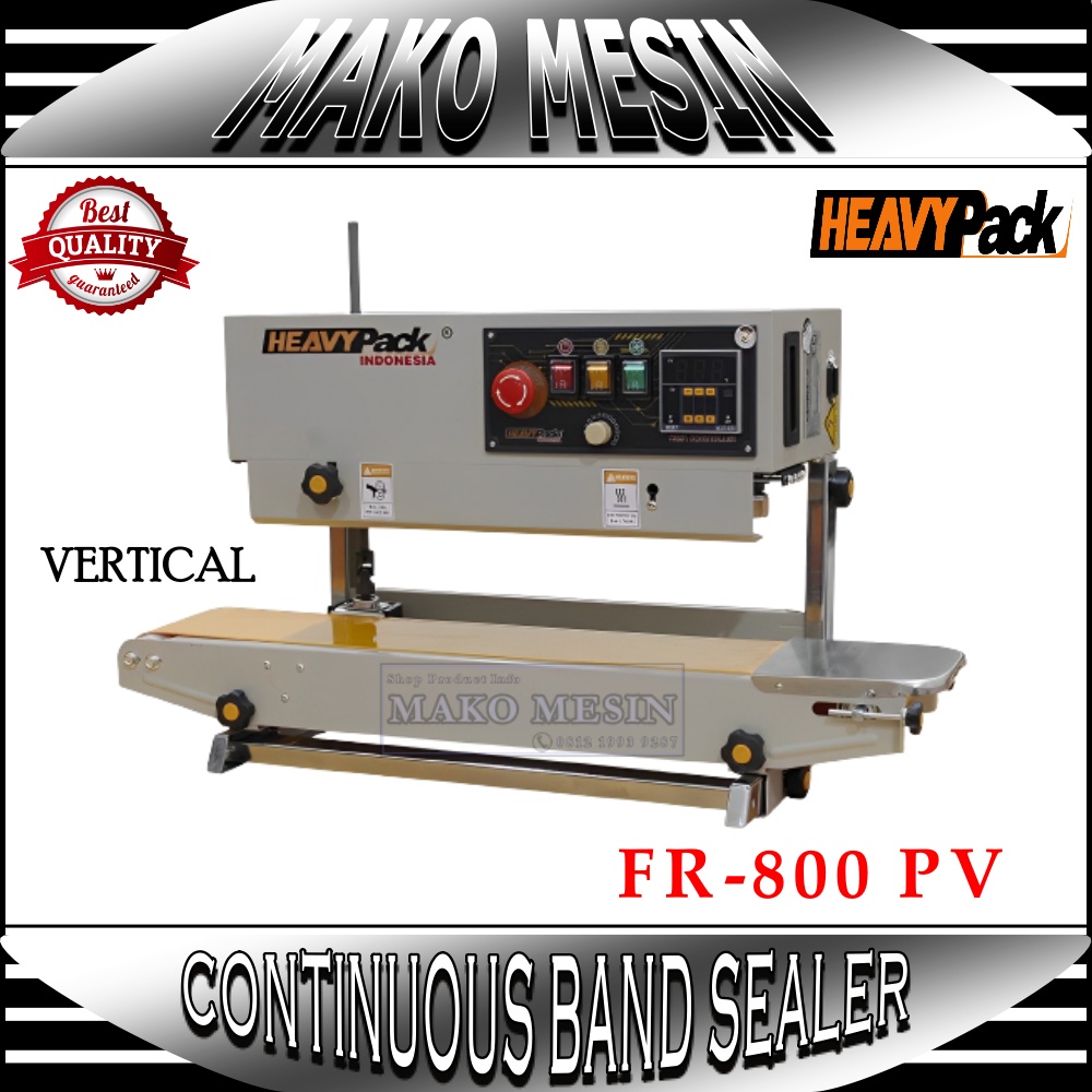 FR-800 PV Continuous Band Sealer FR-800PV Press Plastik Makanan