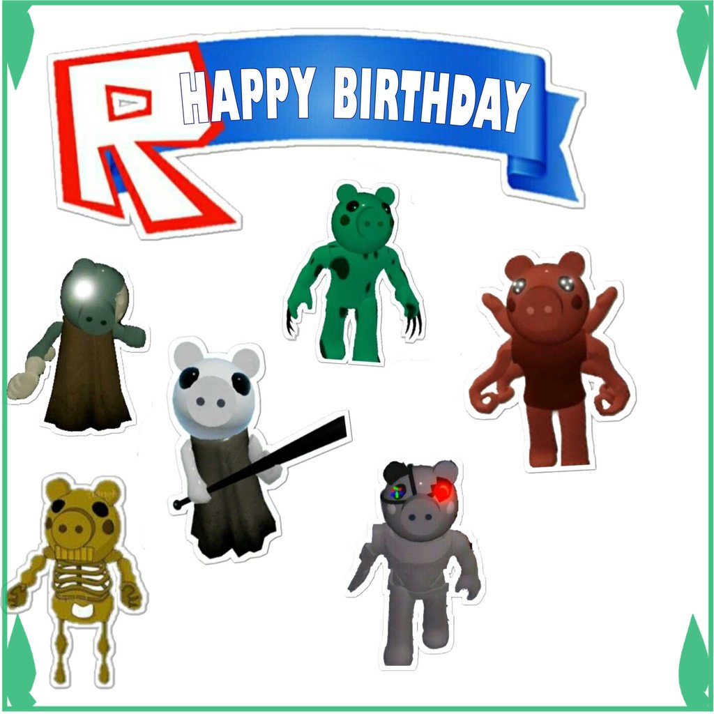 

TOPER KUE TOPPER CAKE ULANG TAHUN / HIASAN KUE ROBLOX FADHILSOUVENIR