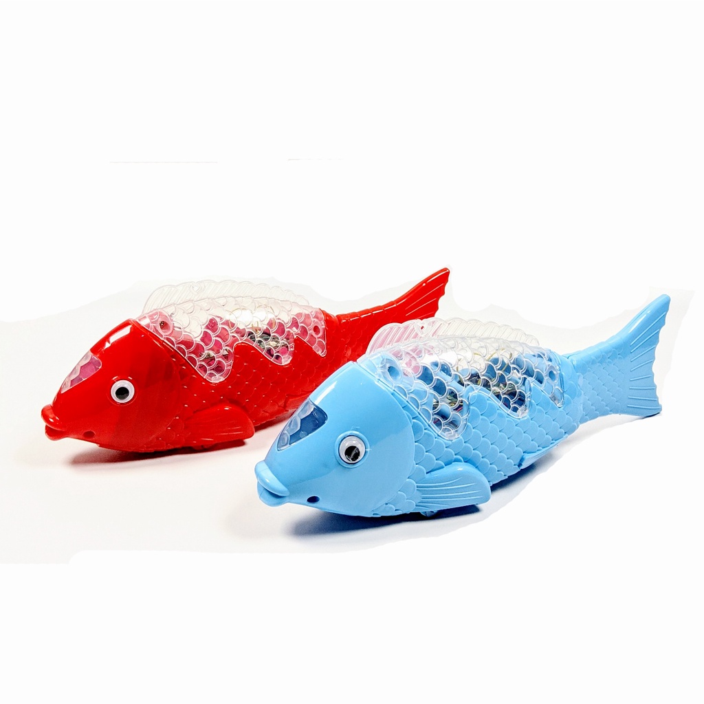 Mainan Ikan Jalan Bergoyang dan Berenang / Mainan Ikan Mas LED / Mainan Ikan LT 37