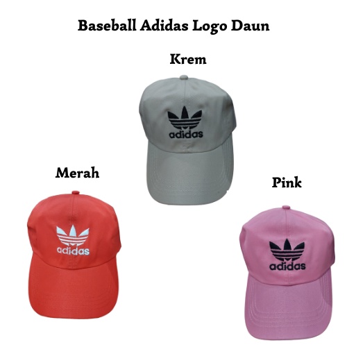 Topi Baseball Bordir Logo Adidas Unisex Kualitas Premium