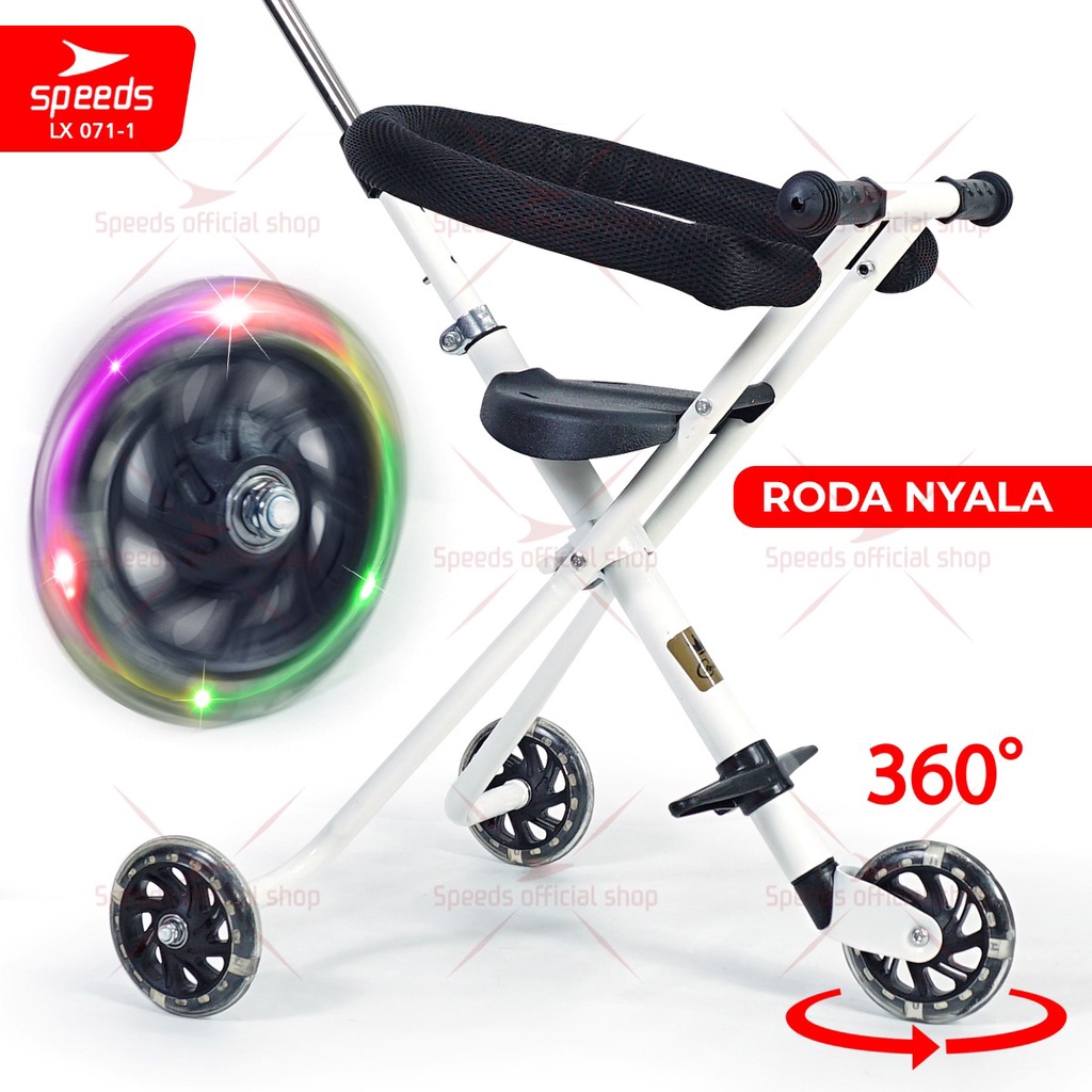 SPEEDS Stroller Kereta Dorong Bayi Portabel Premium Anak Full Cover Fitur Lengkap Newborn Baby Stroller Travel LX 073-2