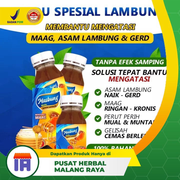

OBAT ASAM LAMBUNG MUAL MUNTAH PALING AMPUH MADU MASBUNG NAIK GERD KRONIS Tungkak Lambung Sakit Perut Madu Spesial Lambung Isi 350 Gram