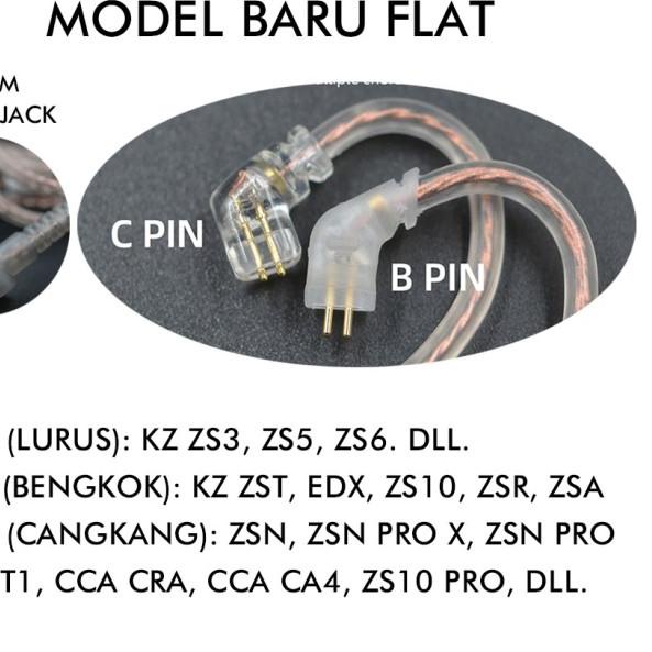 [ORIGINAL] Kabel KZ Cable KZ with Mic KZ ZSN PRO X Kabel KZ with Mic - Tipe C NEW