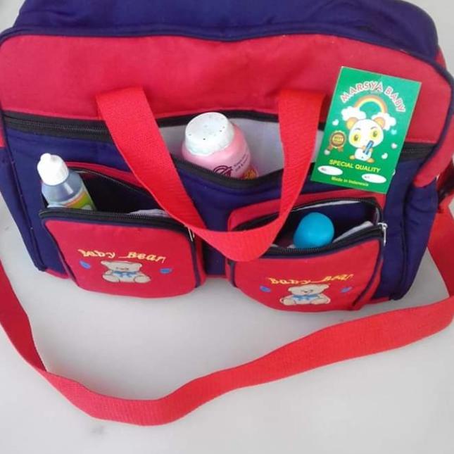 tas bayi besar /tas perlengkapan bayi - navy cream
