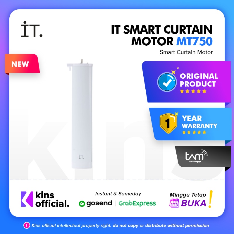 IT Smart Wifi Curtain-Gorden-Motor + Rail 2 Meter for Home Automation