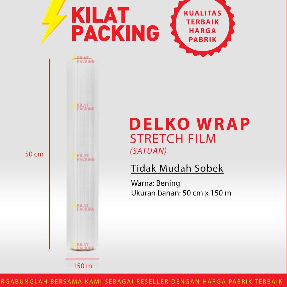 

PALING DICARI PROMO 1 BOX PLASTIK WRAPPING 50CM X 150M STRETCH FILM PLASTIC WRAP - 1 BOX : 6 ROLL MURAH 2999 ㅩ
