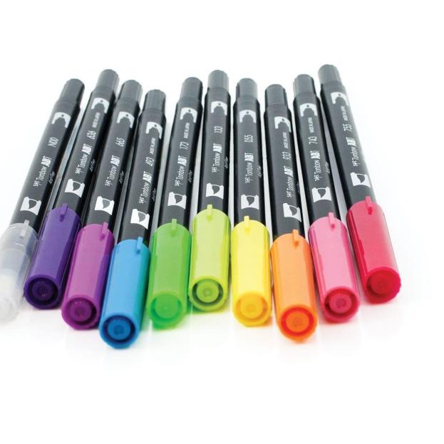 

Tombow Dual Brush Pen Set 10 - Bright Palette