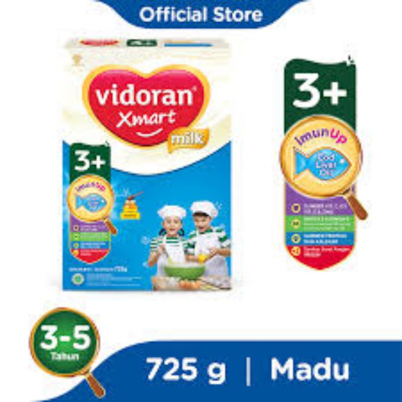 Vidoran Xmart 3+ 700 gram / Vidoran Smart Madu Vanila / Vidoran 3