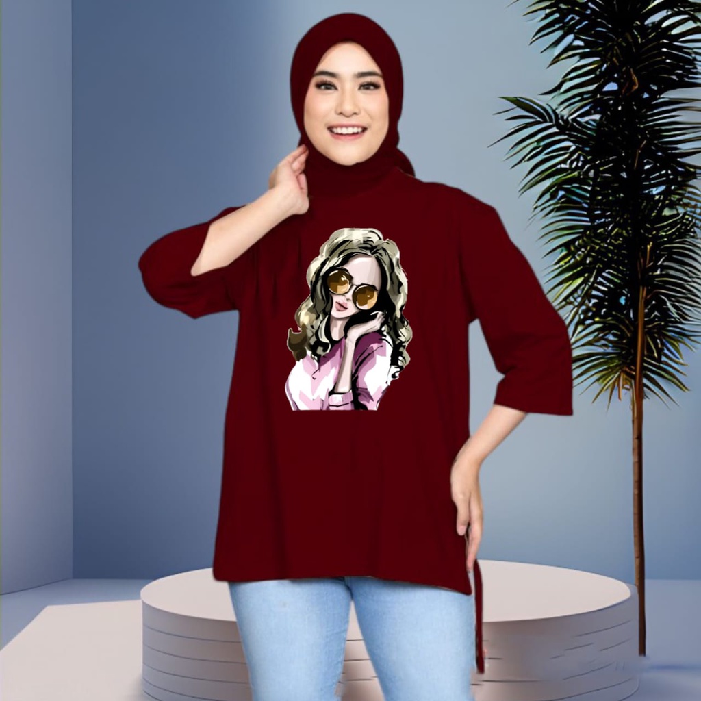 Charyatink - Atasan Viral Tunik Wanita BAHAN BEBYTERRY L XL XXL