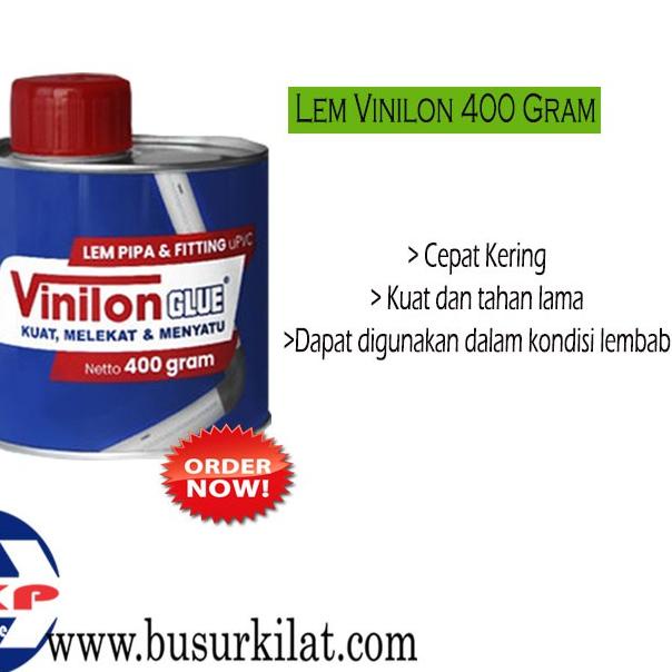 

LEM PIPA PVC VINILON GLUE 400 GRAM + KUAS