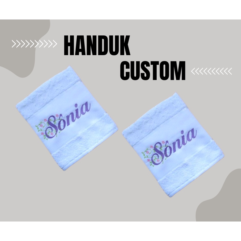 Handuk Custom,Handuk Bordir,Souvenir Handuk