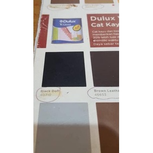 Dulux V-gloss cat besi dan kayu Black Doff