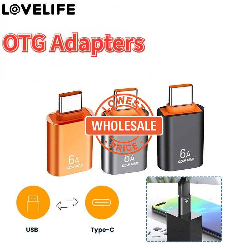 [Harga Grosir] Adaptor Type-C To USB 3.0 Adaptor OTG Adaptor 6A USB Mouse Konversi Drive Data Transfer Cepat