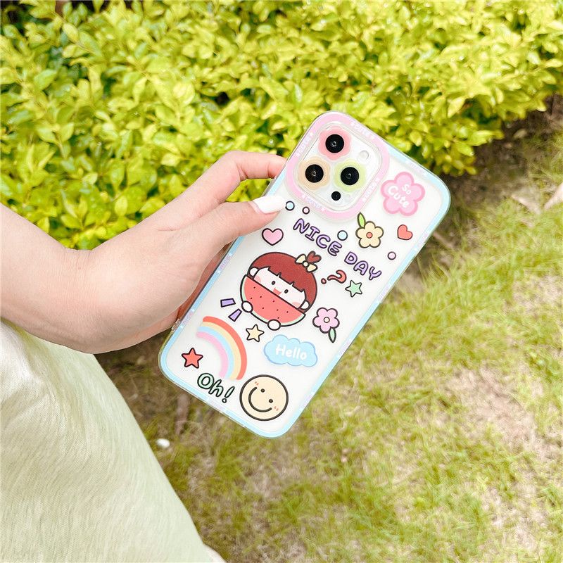 Softcase FH23 Cat Lucu for Iphone 7 8 7+ 8+ X Xs Xr Max 11 12 13 Pro Max