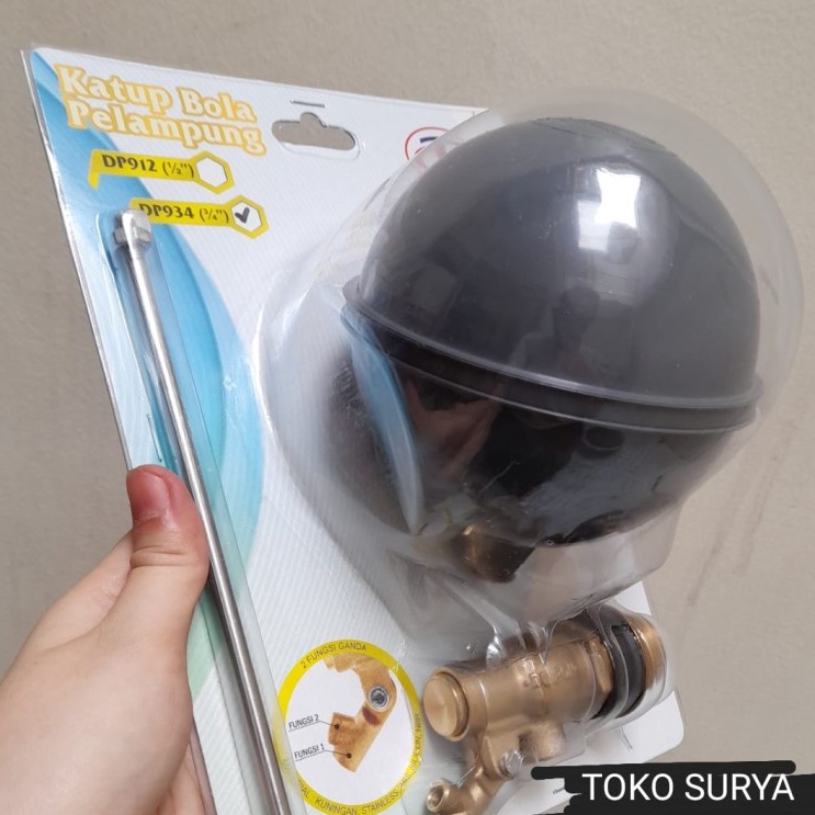 PELAMPUNG BOLA DUPON 1/2" 3/4" PELAMPUNG TANDON BAWAH DUPON PELAMPUNG BOLA 1/2" DUPON PELAMPUNG BOLA