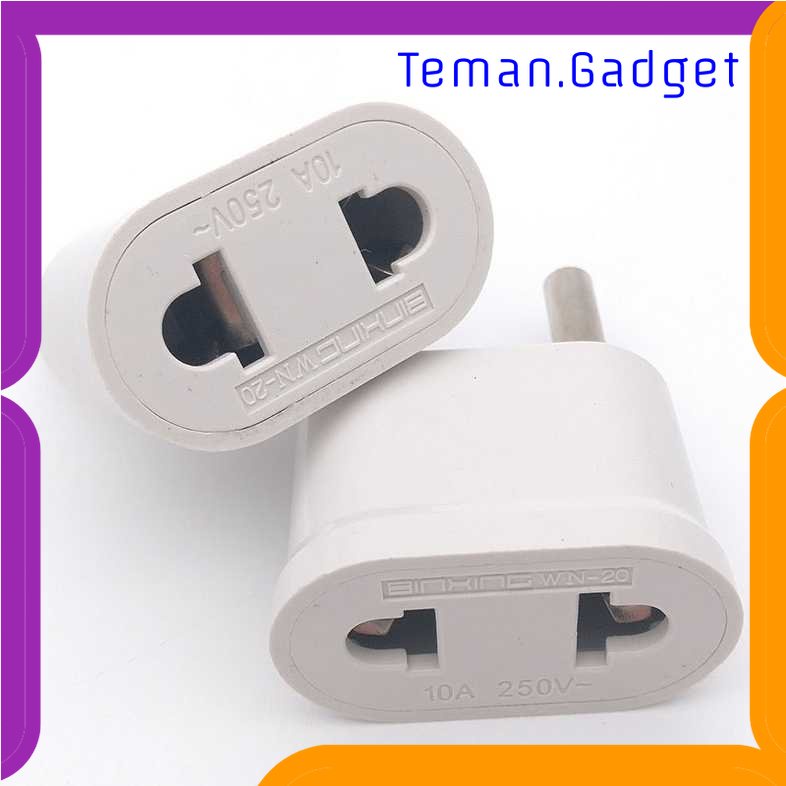 TG-TRV Adapter dan Konverter Travel US to EU Plug 1 PCS - WN-20