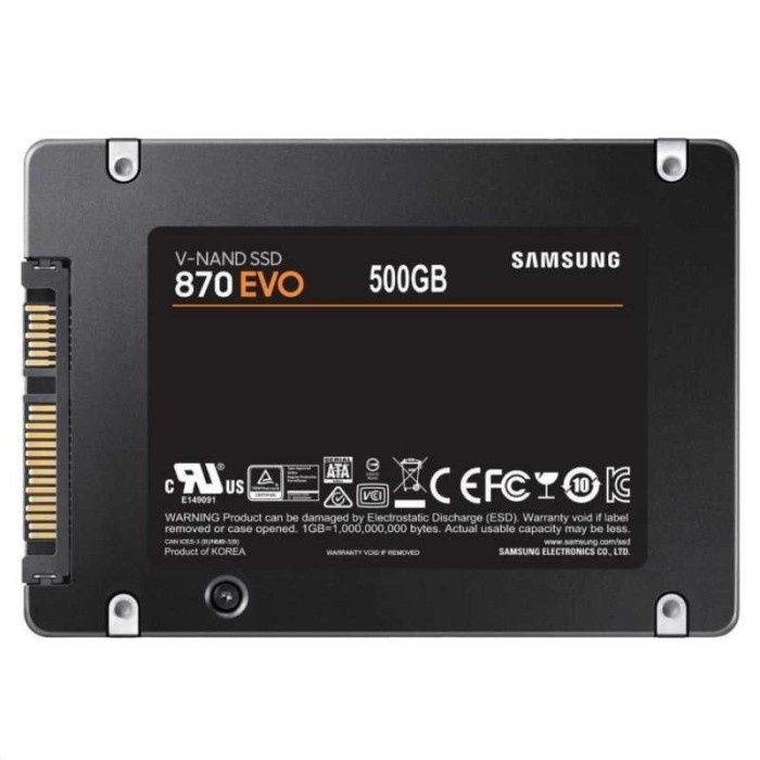 SSD Samsung 870 EVO 500GB 2.5&quot; Internal 3D Nand SATA III