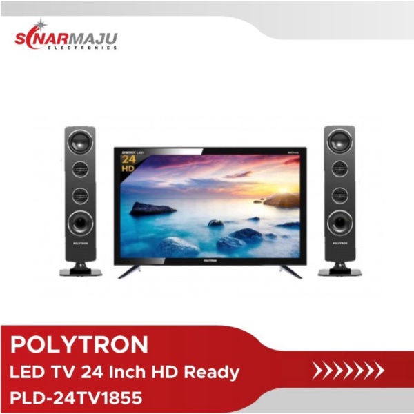 LED TV 24 Inch Polytron Digital TV HD Ready PLD-24TV1855 PLD24TV1855 Murah