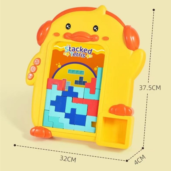 [JUALSEMUA18](BX888-3)Mainan Anak Tetris Bebek / Russian Block Tetris / Mainan Susun Balok Tetris Motif Bebek / Mainan Tertis