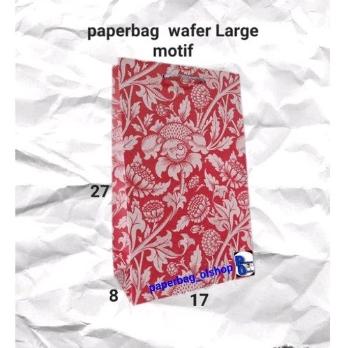 

paperbag wafer Large motif (17×8×27)
