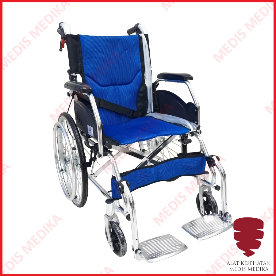 Kursi Roda Travelling 908 Sella Wheel Chair Aluminium Lipat Haji Umroh Travel