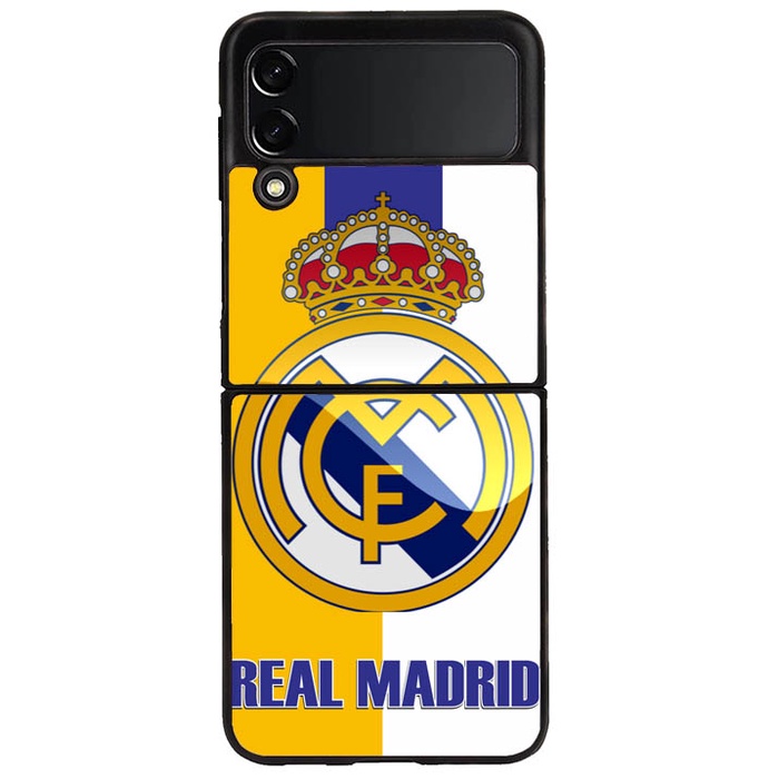 Casing Custom Case Samsung Galaxy Z Flip 3 Z Flip 4 Real Madrid ND4989