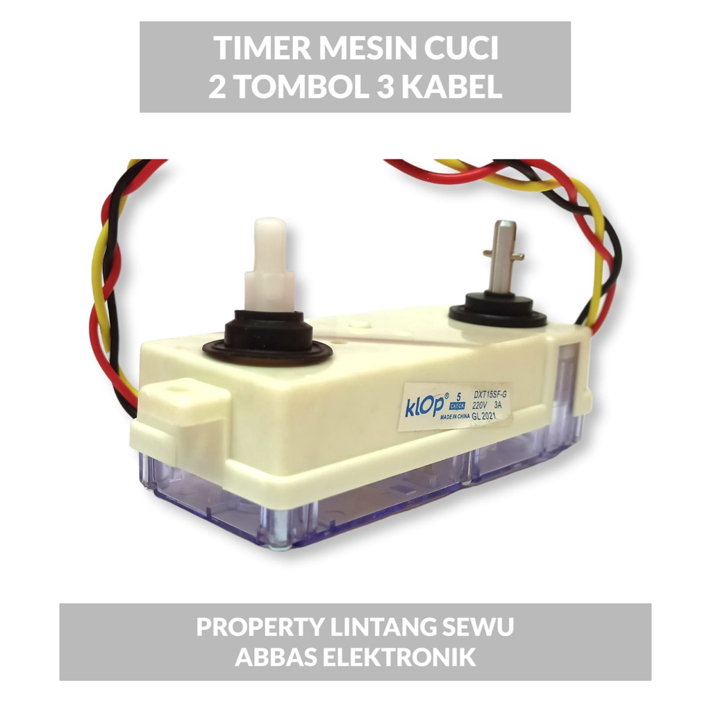 TIMER MESIN CUCI 2 TOMBOL 3 KABEL