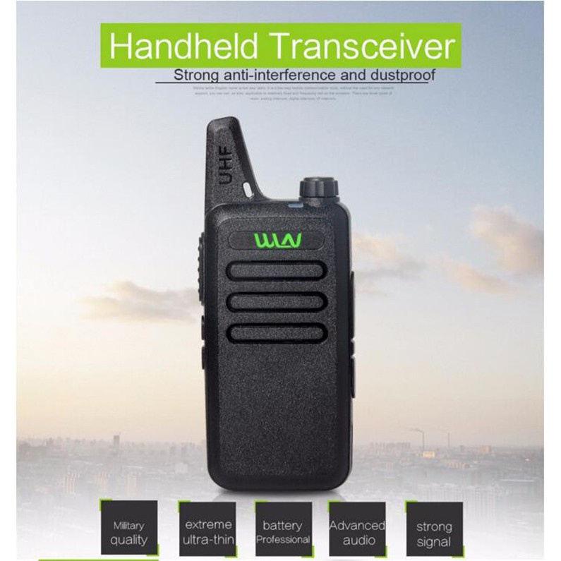 HT WLN C1 UHF Handy Talky TWO WAY RADIO BLACK  walkie talkie 2 UNIT