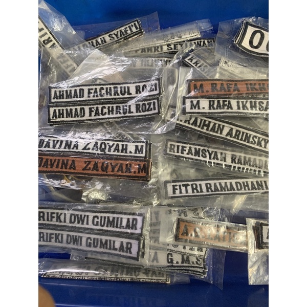 

BORDIR NAMA / NAMETAG / PAPAN NAMA / BET NAMA