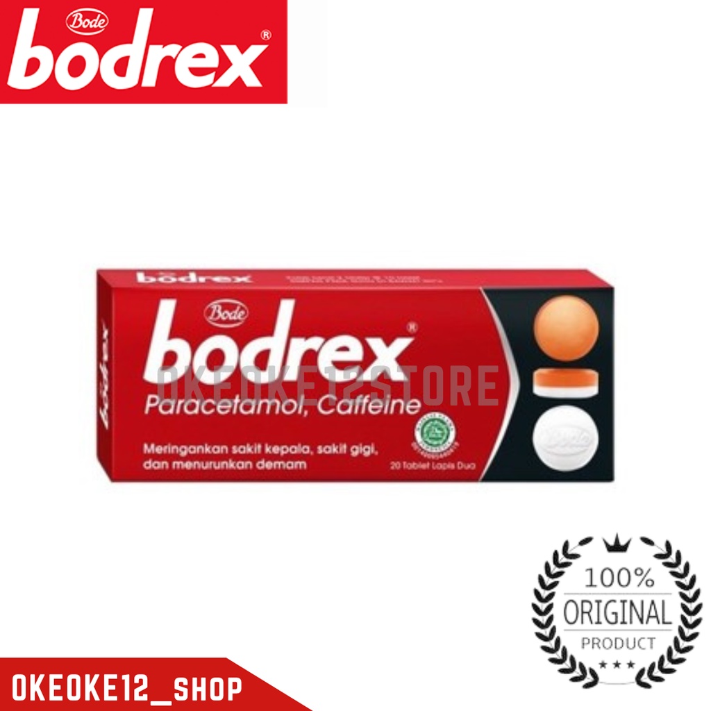 Bodrex tablet satu kotak isi 2strip obat sakit kepala