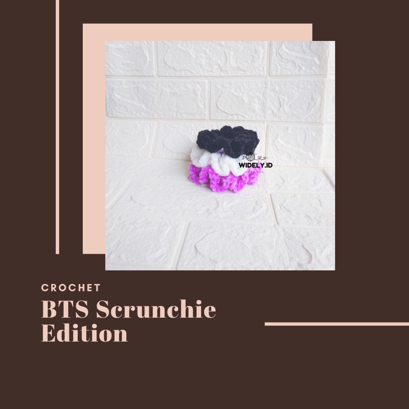 BTS CROCHET SCRUNCHIE RAJUT EDITION [IKAT RAMBUT KOREA STYLE]