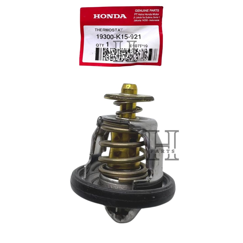 THERMOSTAT RADIATOR KLEP OTOMATIS PER KUNINGAN NEW CBR 150R K45G, NEW CB150R STREETFIRE K15G &amp; NEW CB150R STREETFIRE K15M 19300-K15-921 ASLI ORIGINAL AHM HGP HONDA