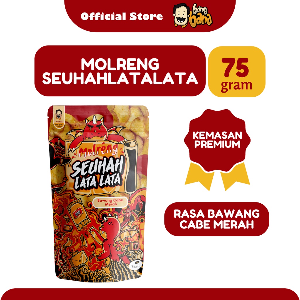 

Keripik Molreng Molring Moring Seuhah Lata Lata Kemasan Premium 75 Gram