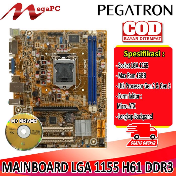 Motherboard LGA 1155 H61 Ddr3 Oem