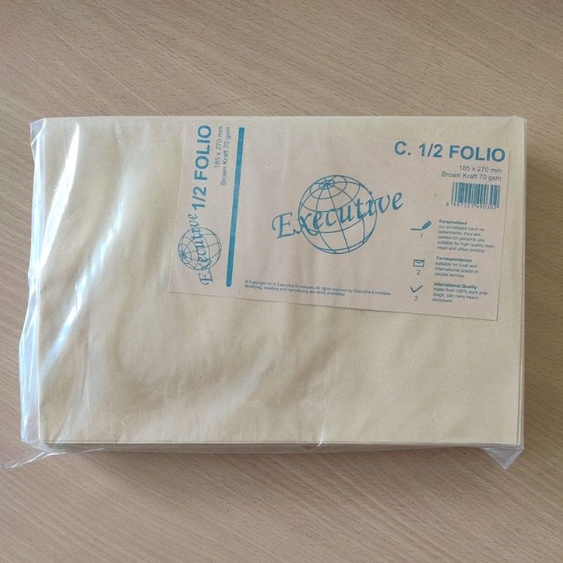 

Amplop Coklat Samson C 1/2 Folio Executive ( 1 Pack / 100 Amplop)
