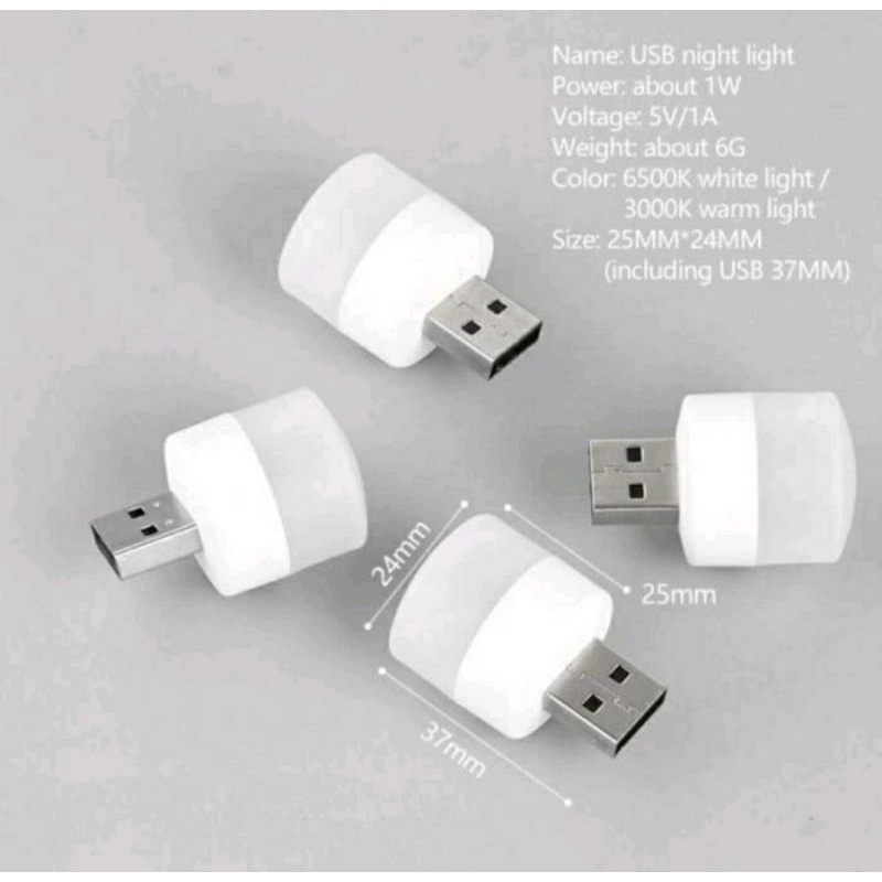 Lampu tidur led Usb mini